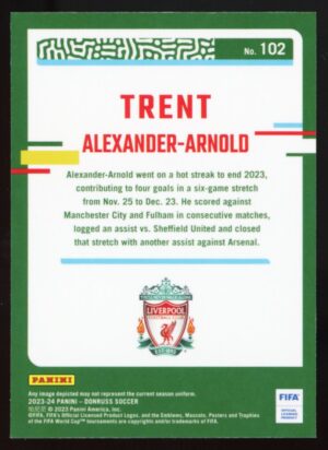 2023-24 Panini Donruss Soccer Optic Trent Alexander-Arnold #102