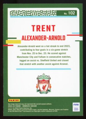 2023-24 Panini Donruss FIFA Trent Alexander-Arnold #102 Liverpool FC