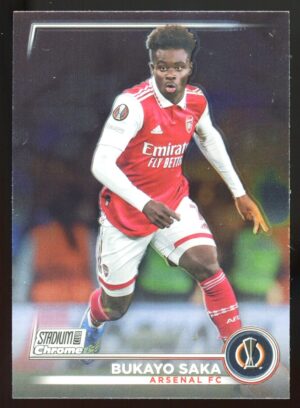 2022-23 Topps Stadium Club Chrome UEFA Club Competitions Bukayo Saka #72