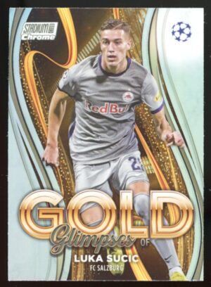 2022-23 Topps Stadium Club Chrome Luka Sucic Glimpses Gold #GG-LS