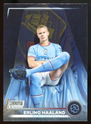 2022-23 Topps Stadium Club Chrome UEFA Competitions Erling Haaland #92