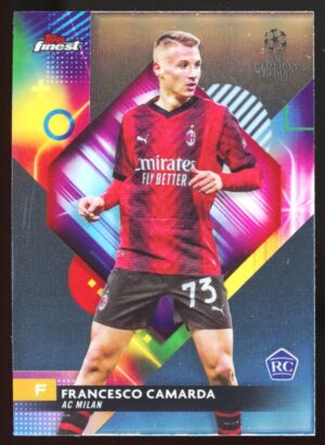 2023-24 Topps Finest UEFA Club Competitions  Francesco Camarda #61 RC