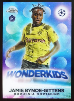 2022-23 Topps Chrome UCC Jamie Bynoe-Gittens Wonderkids Rookie #W-2