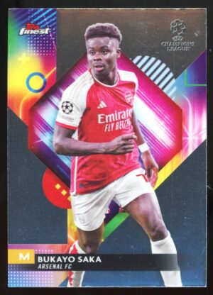 2023-24 Topps Finest UEFA Club Competitions Bukayo Saka #10