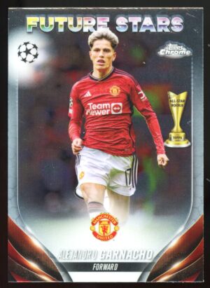 2023-24 Topps Chrome UEFA Club Competitions Future Stars Alejandro Garnacho #115