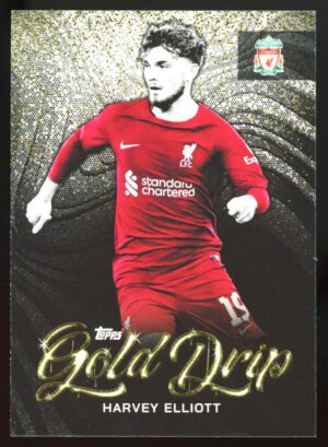 2022-23 Liverpool FC Team Set Gold Drip Harvey Elliot #49