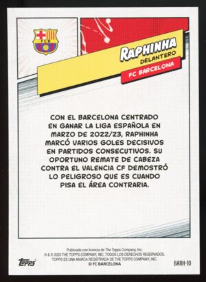 2023-24 Topps FC Barcelona Fan Set Heroes Raphinha #BARH-10