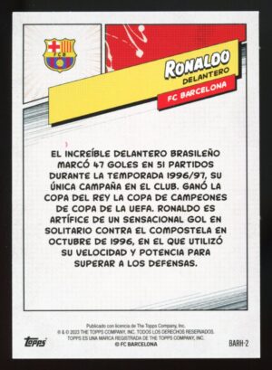 2023-24 Topps FC Barcelona Fan Set Heroes RONALDO #BARH-2