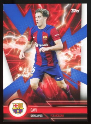 2023-24 Topps FC Barcelona Fan Set Super Electric GAVI #BARE-2