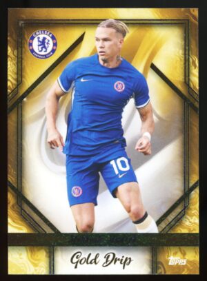 2023-24 Topps Chelsea Team Set Gold Drip Mykhajlo Mudryk #50