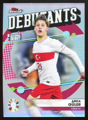 2023 Topps Finest Road To UEFA EURO Arda Güler #FD-AG National Debut RC Refractor