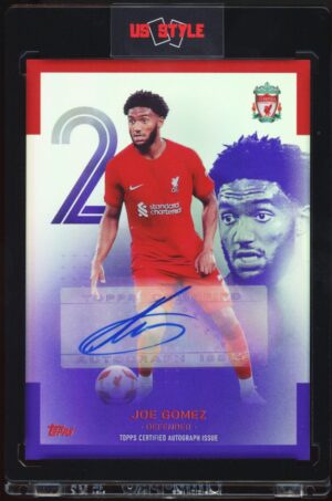 2022-23 Topps Liverpool FC Team Set Joe Gomez AU-JG Purple /15