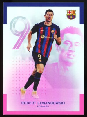 2022-23 Topps FC Barcelona Team Set  Robert Lewandowski#13 - Pink Parallel /99