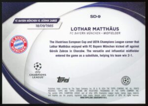 2023 Topps Chrome UEFA Lothar Matthaus Starball Debuts Blue /150 #SD-9