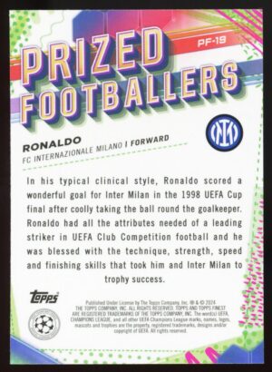 2023-24 Finest UEFA Club Competitions RONALDO #PF-19 Prized Footballers