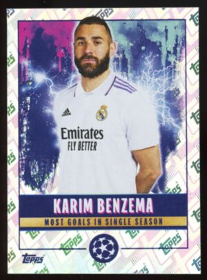 2022-23 Topps UEFA Champions League Sticker Collection Karim Benzema #524