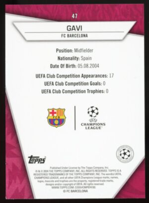 Gavi - FC Barcelona 2023-24 Topps Superstars #47