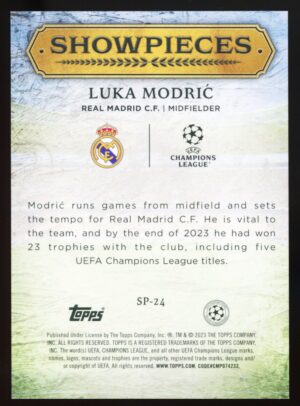 2023-24 Topps UCL Superstars Showpieces – Luka Modrić #SP-24 (REAL MADRID C.F.)