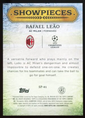 2023-24 Topps UCL Superstars Showpieces – Rafael Leão #SP-01 (AC MILAN)