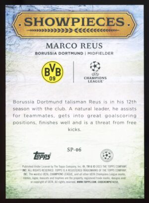 2023-24 Topps UCL Superstars Showpieces – Marco Reus #SP-06 (DORTMUND)