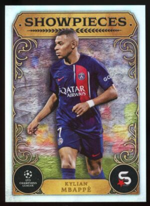 2023-24 Topps UCL Superstars Showpieces – Kylian Mbappé #SP-21 (PSG)