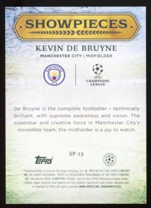 2023-24 Topps UCL Superstars Showpieces – KDB #SP-15 (CITY)