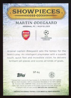 2023-24 Topps UCL Superstars Showpieces – Martin Ødegaard #SP-04 (ARSENAL FC)