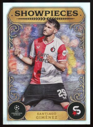 2023-24 Topps UCL Superstars Showpieces – Santiago Giménez #SP-14 (FEYENOORD)