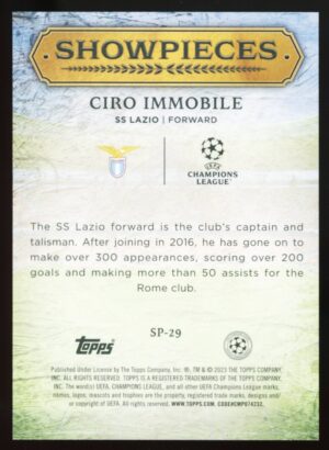 2023-24 Topps UCL Superstars Showpieces – CIRO IMMOBILE #SP-29