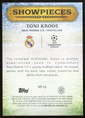 2023-24 Topps UCL Superstars Showpieces – Toni Kroos #SP-25 (REAL MADRID)