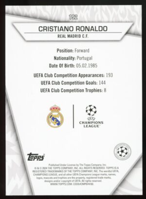 2023-24 Topps Super Stars UCL Cristiano Ronaldo #192