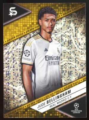 2023-24 Topps Super Stars UCL Jude Bellingham #136 – Golden Pixels