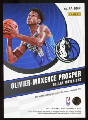 2023-24 Panini Revolution Olivier-Maxence #RA-OMP Prosper Rookie Auto