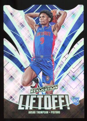 2023-24 Panini Revolution Liftoff Die-Cut Cosmic /99 Ausar Thompson #10 Rookie