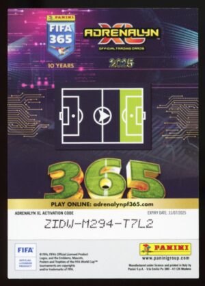 Panini Fifa 365 Adrenalyn XL 2025 Goat Excellence Bukayo Saka #EXC 3