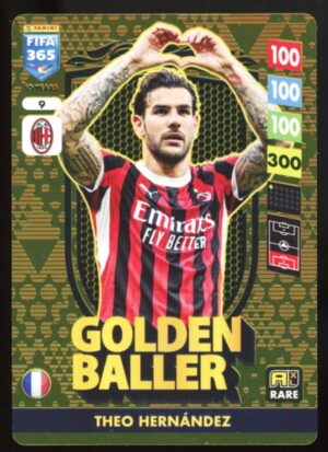 Panini Fifa 365 Adrenalyn XL 2025 Golden Baller Theo Hernández #9