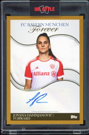 2023-24 Topps Bayern Munich Forever Jovana Damnjano/50 Auto Gold Parallel #WA-JD