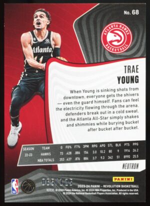 2023-24 Panini Revolution Neutron /125 Trae Young #68 Atlanta Hawks