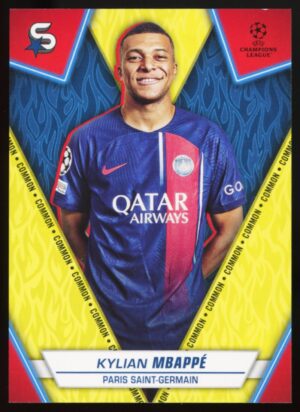 2023-24 Topps Super Stars UCL Kylian Mbappé #111 – Common (Yellow)