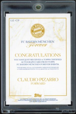 2023-24 Topps Bayern München Forever Claudio Pizarro #LE-CP Auto