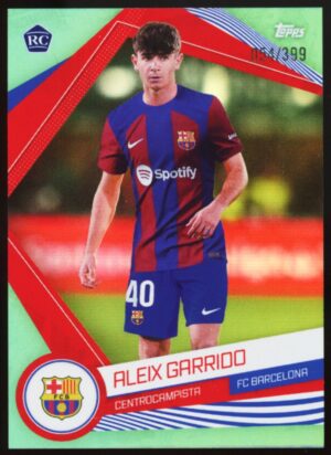 2023-24 Topps FC Barcelona Fan Set Aleix Garrido #BAR-19 Aqua /399