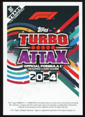 2024 Topps F1 Formula 1 Turbo Attax Las Vegas GP Circuit Art Pink Parallel #336