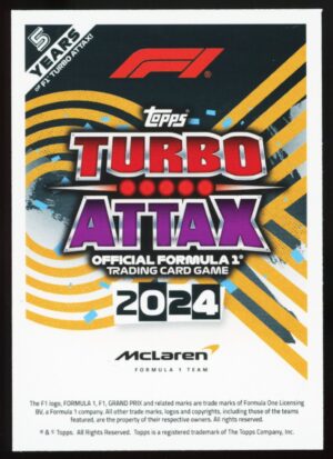 2024 Turbo Attax  Lando Norris #LE16 Limited Edition Papaya!