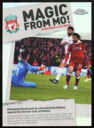 2023-24 Topps Chrome Liverpool Mohamed Salah #MH-7 Magic From Mo!