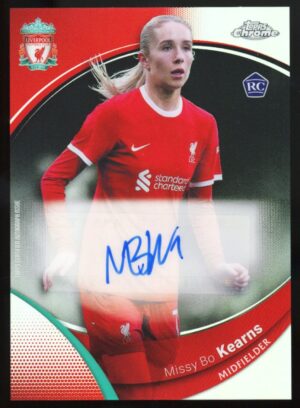 2023-24 Topps Chrome Liverpool Missy Bo Kearns #AU-BK Auto Rookie