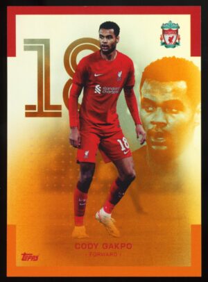 2023-24 Topps Liverpool Team Set Cody Gakpo #25 Orange /25