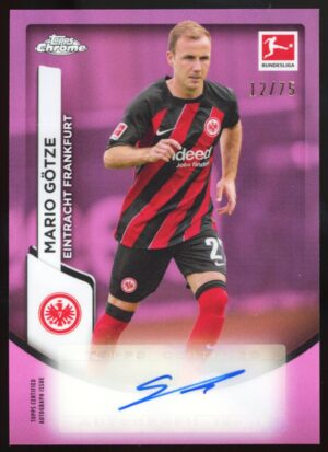 2023-24 Topps Chrome Bundesliga Mario Götze #BCA-MGO Pink Refractor /75 Auto