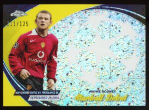 2023-24 Topps Chrome UEFA Starball Debut Wayne Rooney #SD-6 Yellow /125