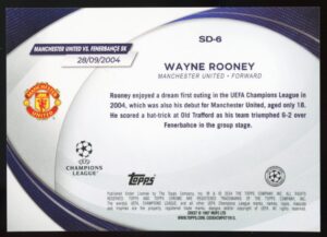 2023-24 Topps Chrome UEFA Starball Debut Wayne Rooney #SD-6 Yellow /125