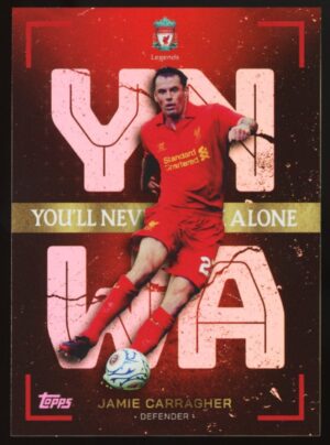 2022-23 Topps Liverpool Team Sets Jamie Carragher #41 YNWA Pink /99